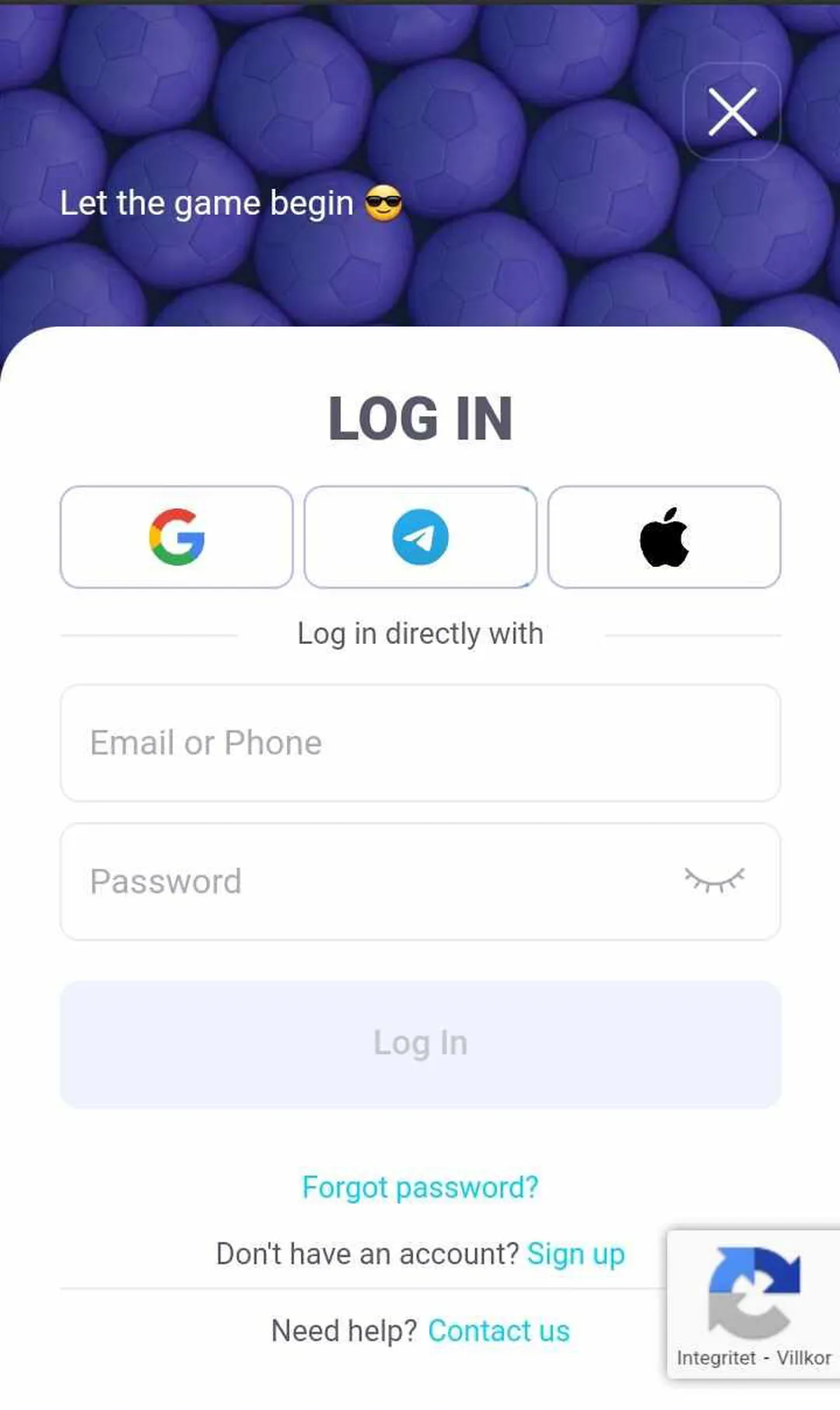 Lalabet login Per email